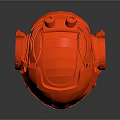 Red Fashionable Helmet With Unique Design And Modern Protective Features