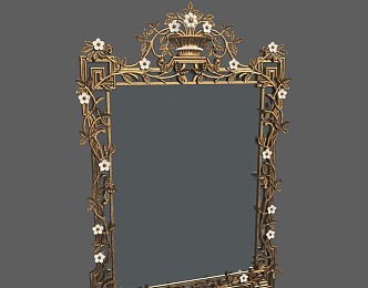 European-style Photo Frame Carved Photo Frame 3d model