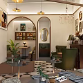 Modern Logo Coffee Shop Exterior With Brown Awning Outdoor Seating And Plants