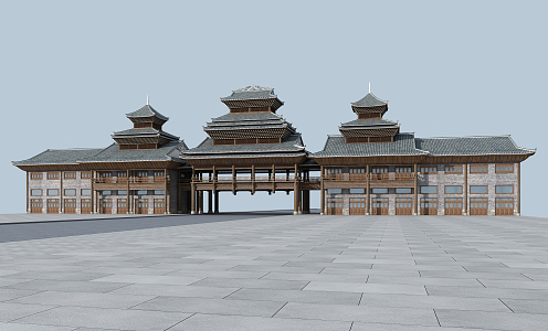 Chinese ancient building 3d model