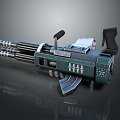 Browning machine gun Browning Gatling White Browning machine gun machine gun bullet military 3d model