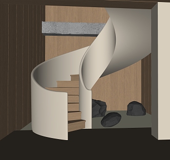 Rotary Staircase 3d model