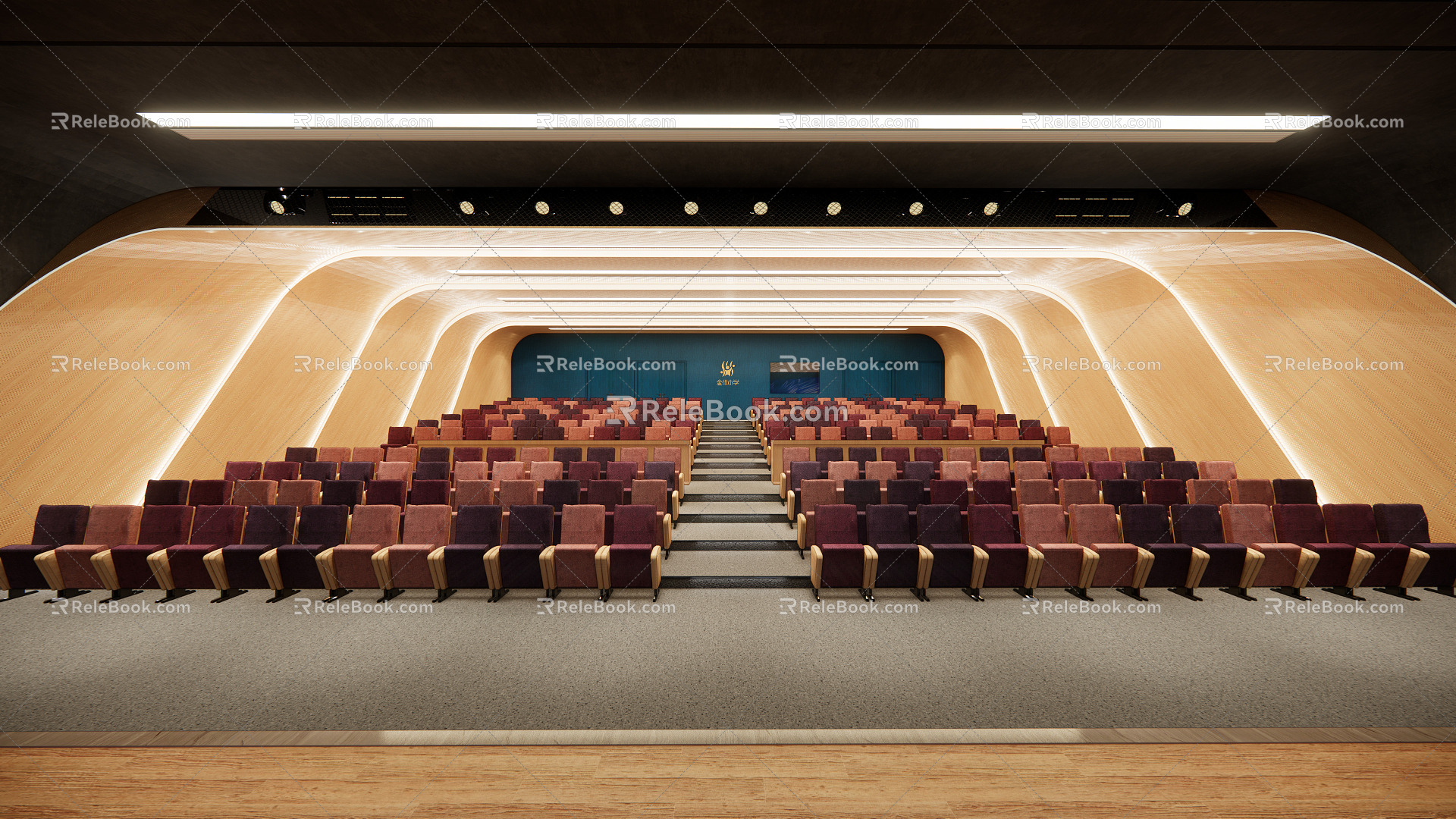 Modern Lecture Hall 3d model