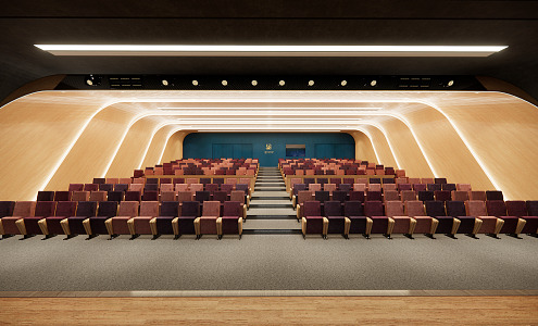 Modern Lecture Hall 3d model