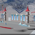Sichuan Winter Tourism Launch Ceremony Scene With Pandas Snowy Mountains Ski Resort Archway 2021