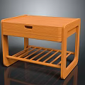 Wooden Entryway Sidetable Cabinet With Drawer And Lower Storage Shelf Modern Design