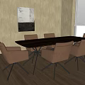 Modern Conference Table Modern Conference Table and Chair Combination Meeting Room 3d model