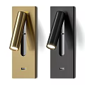 Modern Brushed Gold And Matte Black Wall Sconces With Sleek LED Lighting Design