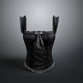 Elegant Black Corset With Bow Accent As Stylish Lifestyle Fashion Product