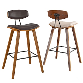 Modern Bar Chair Single Chair 3d model