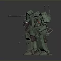 Mech Warrior Mech Soldier Machine Battlearm Mechanical Battlearm Machine Fighter Robot 3d model