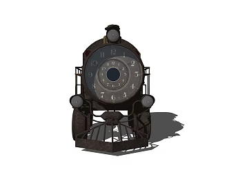 Industrial LOFT clock German brand 3d model