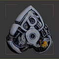 Futuristic Sci Fi Mechanical Device With Intricate Metallic Structure Circular Components And Gear Mechanisms