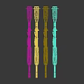 Modern Tactical Rifles Showcasing Various Colorful Designs And Detailed Metal Finishes