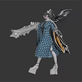 Thousand Pills Cartoon Characters Cartoon Girls Cartoon Hand-made Characters Game Characters Realistic Characters 3d model