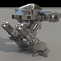 Robot attack robot intelligent machine science fiction robot mechanical warfare police future high-tech low face number low model simple model film and television level super realistic 3d model