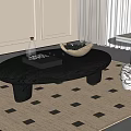 Quiet Ancient Style Tea Table 3d model