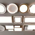 Modern Ceiling Lights With Round Square Rectangular Shapes And Stylish Design