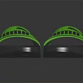 PUMA Stylish Slides With Green Straps And Dark Soles For Daily Use