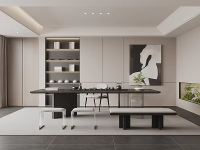 Modern Tea Room 3d model