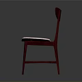 Colorful Set Of Four Dining Chairs With Different Back And Seat Colors