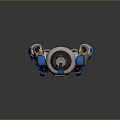Mech warrior machine battle armor mechanical battle armor machine warrior battle robot game robot 3d model