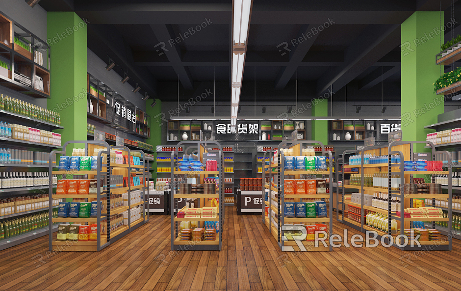 Industrial LOFT Supermarket model