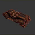 Wooden Vintage Convertible Car Featuring Classic Design And Leather Seats