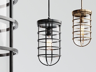 Industrial LOFT Chandelier Iron Chandelier 3d model