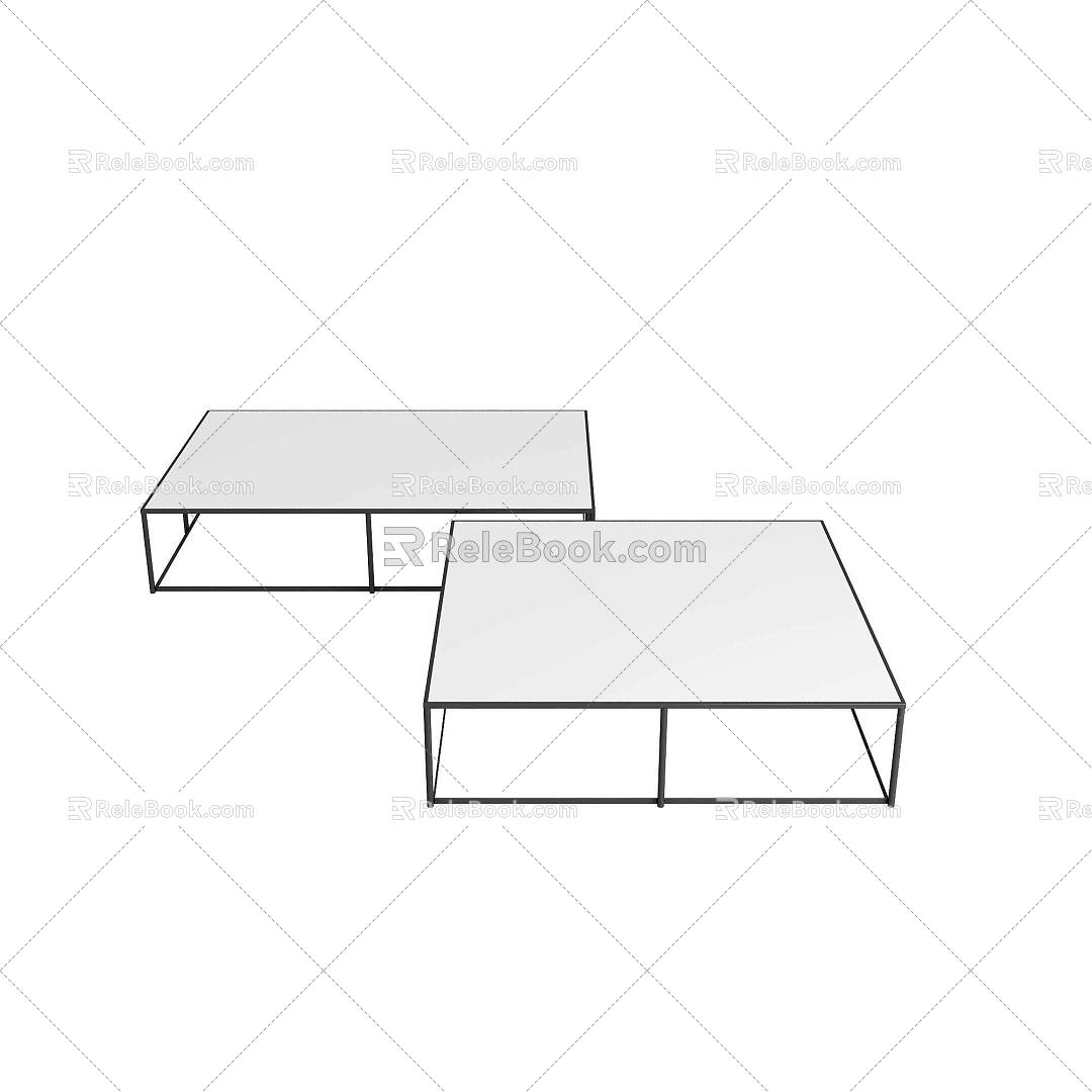 BB coffee table side table 3d model