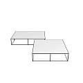 BB coffee table side table 3d model