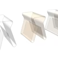Modern Transparent Acrylic Side Tables with Stylish Design and Multiple Colors for Home Decor