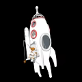 Rocket Astronaut Ride 3d model