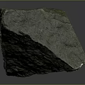 Natural Green Wood Stone Raw Block Featuring 3 Cm Measurement Label