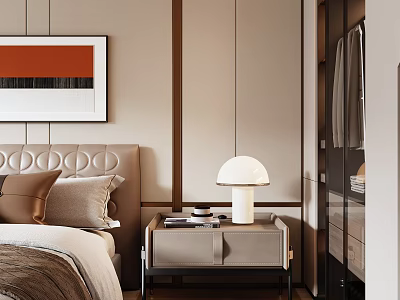 Modern Console Cabinet And Side Cabinet With Minimalist Design And Beige Finish 3d model