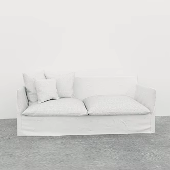 modern double sofa 3d model