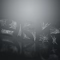 Modern Spider Web Items 3d model