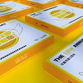 Yushi 12th Anniversary Gift Boxes With Yellow Packaging And Wing Design