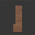 Wooden Storage Cabinet With Decorative Top Double Doors Bottom Drawers And Internal Shelves