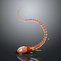 Modern sperm egg fertilization fertilized egg 3d model