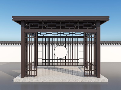 pavilion new Chinese style pavilion Chinese style pavilion sun room landscape pavilion model