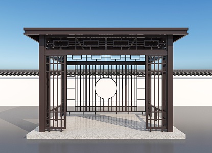 pavilion new Chinese style pavilion Chinese style pavilion sun room landscape pavilion 3d model