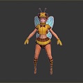 bee bee bee peak wasp insect animal game animal 3d model