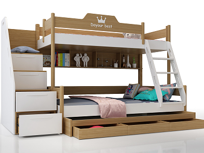 Modern Bed and Bed Children's Bed model