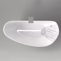Sleek White Freestanding Bathtub With Chrome Faucet And Gray Towel