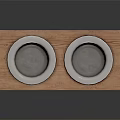 Wooden Pet Bowl Stand With Double Stainless Steel Bowls For Pet Feeding
