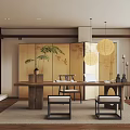New Chinese Style Study 3d model