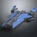 Modern fighter sci-fi fighter sci-fi fighter space fighter 3d model