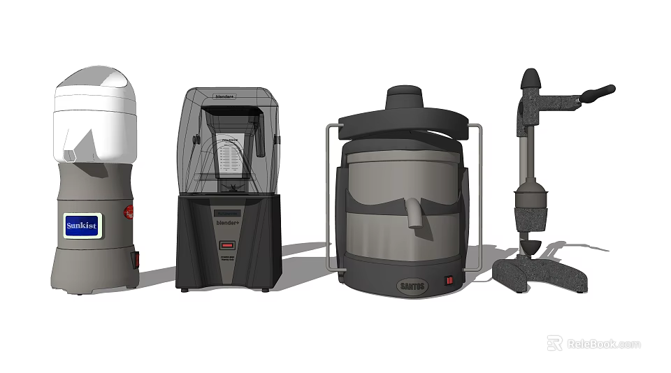 Modern Kitchen Appliances With Various Stylish Designs And Functional Features 3d model