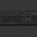 Black RGB Backlit Gaming Keyboard With Colorful LED Lights And Ergonomic Design